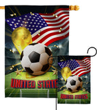 World Cup United States - Sports Interests Vertical Impressions Decorative Flags HG190146 Made In USA