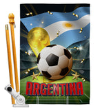 World Cup Argentina - Sports Interests Vertical Impressions Decorative Flags HG190113 Made In USA