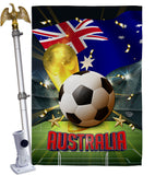 World Cup Australia - Sports Interests Vertical Impressions Decorative Flags HG190114 Made In USA