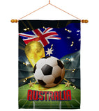 World Cup Australia - Sports Interests Vertical Impressions Decorative Flags HG190114 Made In USA