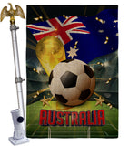 World Cup Australia - Sports Interests Vertical Impressions Decorative Flags HG190114 Made In USA