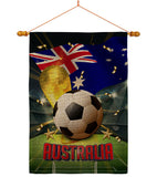 World Cup Australia - Sports Interests Vertical Impressions Decorative Flags HG190114 Made In USA