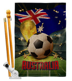 World Cup Australia - Sports Interests Vertical Impressions Decorative Flags HG190114 Made In USA