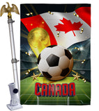 World Cup Canada - Sports Interests Vertical Impressions Decorative Flags HG190118 Made In USA