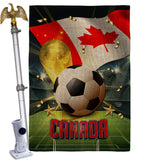 World Cup Canada - Sports Interests Vertical Impressions Decorative Flags HG190118 Made In USA