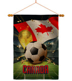 World Cup Canada - Sports Interests Vertical Impressions Decorative Flags HG190118 Made In USA