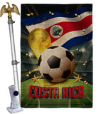 World Cup Costa Rica - Sports Interests Vertical Impressions Decorative Flags HG190119 Made In USA