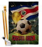 World Cup Costa Rica - Sports Interests Vertical Impressions Decorative Flags HG190119 Made In USA