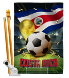 World Cup Costa Rica - Sports Interests Vertical Impressions Decorative Flags HG190119 Made In USA