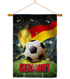 World Cup Germany - Sports Interests Vertical Impressions Decorative Flags HG190125 Made In USA