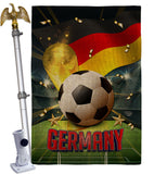 World Cup Germany - Sports Interests Vertical Impressions Decorative Flags HG190125 Made In USA