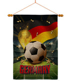 World Cup Germany - Sports Interests Vertical Impressions Decorative Flags HG190125 Made In USA