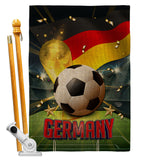 World Cup Germany - Sports Interests Vertical Impressions Decorative Flags HG190125 Made In USA