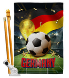 World Cup Germany - Sports Interests Vertical Impressions Decorative Flags HG190125 Made In USA