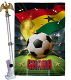 World Cup Ghana - Sports Interests Vertical Impressions Decorative Flags HG190126 Made In USA