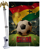 World Cup Ghana - Sports Interests Vertical Impressions Decorative Flags HG190126 Made In USA