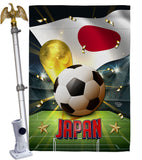 World Cup Japan - Sports Interests Vertical Impressions Decorative Flags HG190128 Made In USA