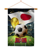 World Cup Japan - Sports Interests Vertical Impressions Decorative Flags HG190128 Made In USA