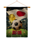 World Cup Japan - Sports Interests Vertical Impressions Decorative Flags HG190128 Made In USA