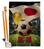 World Cup Japan - Sports Interests Vertical Impressions Decorative Flags HG190128 Made In USA