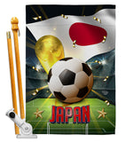 World Cup Japan - Sports Interests Vertical Impressions Decorative Flags HG190128 Made In USA