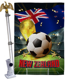 World Cup New Zealand - Sports Interests Vertical Impressions Decorative Flags HG190132 Made In USA