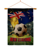 World Cup New Zealand - Sports Interests Vertical Impressions Decorative Flags HG190132 Made In USA