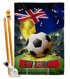 World Cup New Zealand - Sports Interests Vertical Impressions Decorative Flags HG190132 Made In USA