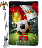 World Cup Peru - Sports Interests Vertical Impressions Decorative Flags HG190133 Made In USA