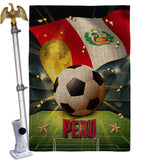 World Cup Peru - Sports Interests Vertical Impressions Decorative Flags HG190133 Made In USA