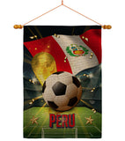 World Cup Peru - Sports Interests Vertical Impressions Decorative Flags HG190133 Made In USA