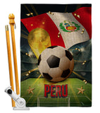 World Cup Peru - Sports Interests Vertical Impressions Decorative Flags HG190133 Made In USA