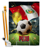 World Cup Peru - Sports Interests Vertical Impressions Decorative Flags HG190133 Made In USA