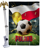 World Cup Poland - Sports Interests Vertical Impressions Decorative Flags HG190134 Made In USA