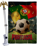 World Cup Portugal - Sports Interests Vertical Impressions Decorative Flags HG190135 Made In USA