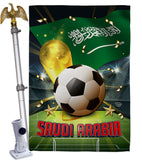World Cup Saudi Arabia - Sports Interests Vertical Impressions Decorative Flags HG190137 Made In USA