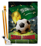 World Cup Saudi Arabia - Sports Interests Vertical Impressions Decorative Flags HG190137 Made In USA