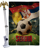 World Cup Serbia - Sports Interests Vertical Impressions Decorative Flags HG190139 Made In USA