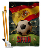 World Cup Spain - Sports Interests Vertical Impressions Decorative Flags HG190141 Made In USA