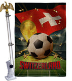 World Cup Switzerland - Sports Interests Vertical Impressions Decorative Flags HG190142 Made In USA