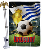 World Cup Uruguay - Sports Interests Vertical Impressions Decorative Flags HG190147 Made In USA