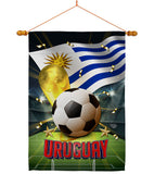 World Cup Uruguay - Sports Interests Vertical Impressions Decorative Flags HG190147 Made In USA