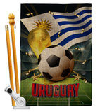 World Cup Uruguay - Sports Interests Vertical Impressions Decorative Flags HG190147 Made In USA