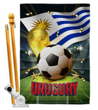 World Cup Uruguay - Sports Interests Vertical Impressions Decorative Flags HG190147 Made In USA