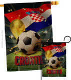 World Cup Croatia - Sports Interests Vertical Impressions Decorative Flags HG190120 Made In USA