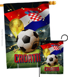 World Cup Croatia - Sports Interests Vertical Impressions Decorative Flags HG190120 Made In USA