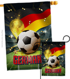 World Cup Germany - Sports Interests Vertical Impressions Decorative Flags HG190125 Made In USA