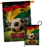 World Cup Ghana - Sports Interests Vertical Impressions Decorative Flags HG190126 Made In USA