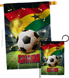 World Cup Ghana - Sports Interests Vertical Impressions Decorative Flags HG190126 Made In USA