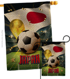 World Cup Japan - Sports Interests Vertical Impressions Decorative Flags HG190128 Made In USA